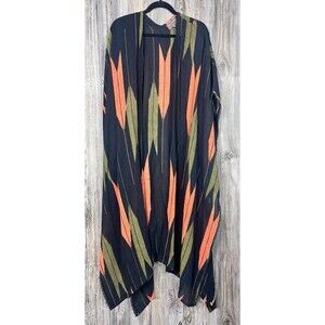 BEL KAZAN ANTHROPOLOGIE Duster Kimono Coverup Open Front O/S Artisan Boho Chic